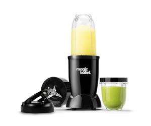 NutriBullet Magic Bullet Blender 7 pièces en noir - Puissant 10 000 tr/min - Élégant, compact et portable - Idéal pour les smoothies, les jus, les shakes protéinés, les milkshakes, les soupes, les