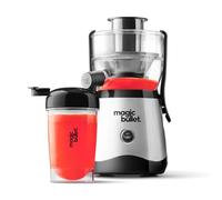 Nutribullet Magic Bullet Presse-agrumes centrifuge en silicone et acier inoxydable, 400 W, lot de 10 pièces, 470 ml, noir, design compact et passe au lave-vaisselle, jus en déplacement en deux