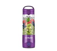 nutribullet Mélangeur portable violet - Lame d'extraction puissante, tasse de 475 ml, couvercle à emporter, câble de charge USB-C et guide de l'utilisateur (français non garanti) - Offre plus de 15
