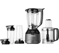 NutriBullet triple Prep System, mixeur électrique, blender multifonction, puissance 1500 watts, 3 appareils, noir, NBF580B