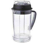 NutriBullet NBM-U0334AMZ RX SouperBlast Pichet avec couvercle en 2 parties, plastique, transparent/noir