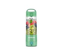 nutribullet Portable NBP003LG, Blender Portable avec tasse de 475ml, 4 lames, tasse en Tritan, + 15 cycles d'utilisation, Chargement USB-C, Couleur Vert Clair