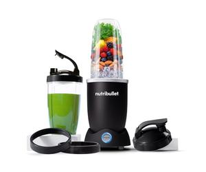 Nutribullet Pro 1200, Blender électrique, Broyeur, Smoothie Blender, Blender multifonctions, puissance 1200w, verres 700ml et 900ml, noir, NB120MB