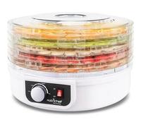 Nutrichef Déshydrateur Alimentaire - 5 Niveaux - pour Fruits Légumes et Viande - Température Réglable et Séchage Uniforme pour Snacks Maison et Conservation