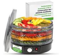 Nutrichef Déshydrateur Alimentaire - 5 Niveaux - pour Viande, Beef Jerky, Fruits, Légumes & Friandises pour Chiens - Circulation de Chaleur Haute Performance - Facile à Nettoyer à Domicile