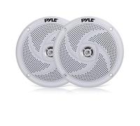 Pyle Haut-Parleurs Marine- Enceintes Extérieurs 2 Voies - Système Audio Stéréo Résistant à l'eau et aux Intempéries - Haut-Parleur Marin étanche - 180 Watts - 1 Paire - Blanc