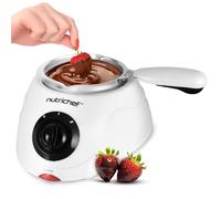 NutriChef Ensemble de fondue chauffante fondante au chocolat - Machine électrique de 25 W Keep Hot Dipping Function & Removable Pot - Parfait pour le chocolat fondant, les bonbons, le beurre et le