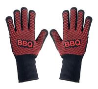 NutriChef Gants de cuisine résistants à la chaleur pour barbecue, poignée en silicone antidérapante, gants de cuisine ignifuges, lavables en machine, poignets étendus et crochet de suspension, chaleur