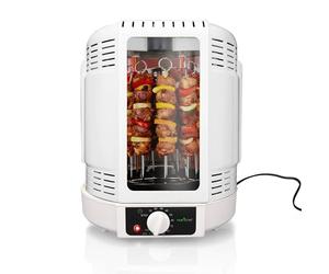 NutriChef Gril Vertical à Rôtissoire - Airfryer Électrique avec Broche Rotative | Mini-Four à Chaleur Tournante, Poulet, Viandes, Döner, Inclus Accessoires