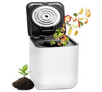 NutriChef Poubelle à déchets Alimentaires - Poubelle à Compost de 3 litres pour comptoir, composteur électrique Automatique, composteur de Cuisine d'intérieur Compact avec Filtre inodore, pièces