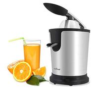 NutriChef Presse-Agrumes Électrique en Acier Inoxydable - Presse-Jus 160W, Presse-Agrumes & Machine à Jus - Facile à Nettoyer - Inclut Poignée & Cône pour Extraction Maximale de Jus