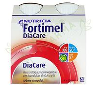 Nutricia Fortimel Diacare Chocolat Bouteille 200ml lot de 4