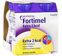 NUTRICIA Fortimel Extra 2 kcal Arôme Vanille Fluide 4x200 ml