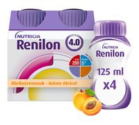 Nutricia Renilon 4,0 Goût Abricot Complément Nutritionnel Hyperénergétique Bouteilles 4x125ml