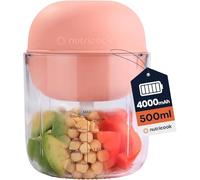 Nutricook Choppi Hachoir rechargeable sans fil, modes impulsion et constant, 500 ml sans BPA, batterie 4000 mAh, lame quadruple SS 304, CH600, coucher de soleil Canyon, conçu en Californie, 2