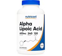 Nutricost Acide alpha-lipoïque 600 mg par portion, 240 gélules - Sans gluten, gélules végétariennes, sans soja et sans OGM