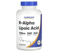 Nutricost, Acide R-Alpha-Lipoïque, 100 mg, 240 gélules