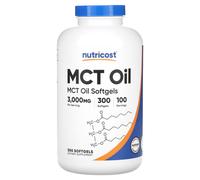 Nutricost, Huile MCT, 3 000 mg, 300 Softgels (1 000 mg par Softgel)