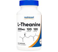 Nutricost L-Théanine 200mg, 120 Capsules, Double Puissance - Non-OGM, Sans Gluten