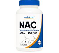 Nutricost N-acétyl L-cystéine (NAC) 600 mg, 180 gélules | Sans OGM et sans gluten