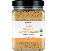 Nutricost Pantry Poudre de farine de beurre d'arachide bio (30 portions) (357,2 g) - Sans édulcorant ajouté, sans sel ajouté, 81 % de matières grasses en moins que le beurre d'arachide traditionnel