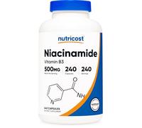 Nutricost Vitamine B3 Niacinamide 400mg, 120 Capsules - Sans Gluten, Non-OGM, Sans Soja, Sans Flush de Niacine, Boost d'Énergie, Qualité Premium