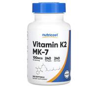 Nutricost, Vitamine K2, 100 mcg, 240 Softgels