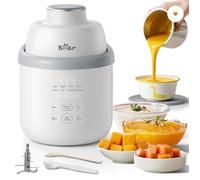 NutriEase AllStage Préparateur pour bébé en acier inoxydable - Cuisson et mixage automatique OneStep, Robot Baby Food Maker multifonction