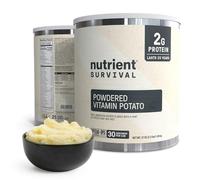 Nutrient Survival Flocons de pommes de terre, vitamines en poudre (30 portions) pour purée de pommes de terre, soupes, approvisionnement alimentaire d'urgence et fournitures de camping, 38 nutriments,