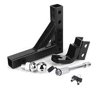NUTRIESS 10 Pouces de remorque en Acier réglable Auton 6 Trous Hitch 2in Balle 6000lbs Accessoire pour Le VUS de Camion