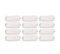 Nutriess 12 Pcs Hair Heat Insulation Pads Soft Breathable Portable Cotton dampness Retention Curl Enhancer for Home Salon Stylists Perm Stick