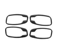 Nutriess 4pcs Horaire de Porte intérieure Couvre de Couverture Trime en Fibre de Carbone Souple Ajustement pour 5 séries E60 / E61 2006 2010
