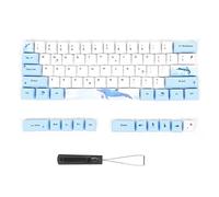 NutriEss 73 PCS KEYCAP Set PBT PBT Accessoire de Clavier mécanique avec Motif de Fleur de Cerisier Mignon pour Les claviers personnalisésEnsemble de Touches 73 pièces (6064 Qiongyu)