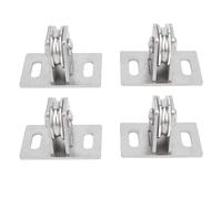 NutriEss Bloc de poulie Fixe Simple Silencieux Double roulements en Acier au Carbone Fixation de Levage Murale Robuste pour Machine à câble de Salle de Gym à Domicile équipement d'exercice