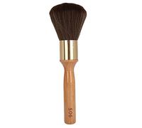 Nutriess Brosse de balayage pour cheveux cassés à long manche, antistatique, flexible, douce, brosse de nettoyage de coiffure, anneaux en métal, manche en bois longue durée pour