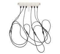 NutriEss Buse de Fontaine de Cascade LED pour Piscine 12V, lumière RVB en Plastique, Sortie de Rideau d'eau de Jardin, Spa, Piscine, Cascade, Paysage, étang, Accessoire de décoration