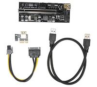 NutriEss Carte Graphique Extension Câble PCIe Riser Carte 1x à 16x Connexion Stable à Fil blindé Multicouche avec 8 condensateurs pour Les constructeurs de Plate-Forme d'extraction de Jeux