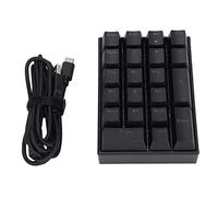 NutriEss Clavier Filaire Stepped Keycap Robuste Rétro-Éclairé 21 Touches LED Clavier Mécanique Arbre Vert (Interrupteur Bleu)