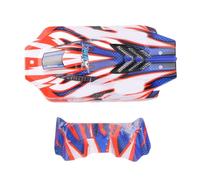 NutriEss Coque de carrosserie de Voiture RC en Plastique Durable, légère et Facile à Installer, pièce de Rechange pour modèle de Voiture RC WLTOYS 124008 à l'échelle 1/12