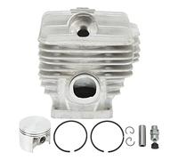 NutriEss Kit de Joint de Piston du Cylindre 52 mm Aluminium Aluminium à Faible Bruit Remplacement des Performances pour MS460 046 OEM de tronçonneuse 1128 020 1217 1128 020 1221