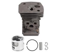 NutriEss Kit de Piston Culasse de la tête de tronçonneuse Remplacement de Haute qualité pour 455 455E 460 Rancher et Jonred CS2255 Construction en métal en Acier Durable Ensemble Complet