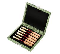 NutriEss Oboe Re EDS Boîte de Rangement du Support de Caisse pour 6 pcs Couvre-Tissu en Soie en Bois Accessoire Bleu pour Les Musiciens et Les étudiants (Green)