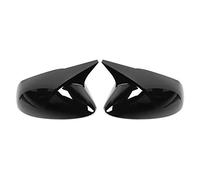 NutriEss Paire Côté Miroir Couverture Cap Corne Style Protecteur Logement Fit pour Berline/HatchbackCarbon Fiber Style (Noir)