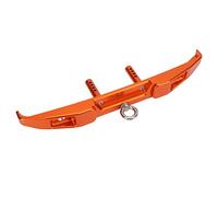 NutriEss Pare-Chocs arrière en métal RC avec Crochet de remorquage en Aluminium de Haute qualité Protection Durable pour Les véhicules à télécommande SCX6 JLU 4WD 1/6 (Orange)