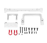 NutriEss Pare-Chocs Avant en métal RC, Barre Anti-Collision en Alliage d'aluminium Haute résistance pour Voiture sur chenilles MN999 SCX10 AXIAL 1/10, Accessoires de Mise à Niveau (Argent)