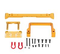 NutriEss Pare-Chocs Avant en métal RC, Barre Anti-Collision en Alliage d'aluminium Haute résistance pour Voiture sur chenilles MN999 SCX10 AXIAL 1/10, Accessoires de Mise à Niveau (Or)