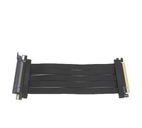 NutriEss PCIe 4.0 x16 Extender Gold plaqué Câble d'extension GPU 180 degrés Conception Pliable Haute stabilité pour RTX3090 RTX3080TI RTX3070 RX6900XT RX6800XT 20CM 7.9 Pouces