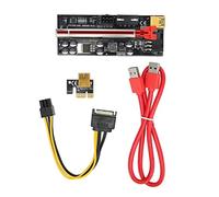 NutriEss PCIe Riser Adapter Carte High Performance Stable Connexion 1x à 16x Câble d'extension GPU à Blindage Multicouche pour Linux 7 8 10