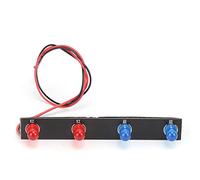 NutriEss Phare de Toit de Voiture RC avec LED Rouge et Bleu pour WLtoys 12428, pièces de Voiture RC à l'échelle 1/12, éclairage LED Haute luminosité Durable pour la Conduite de Nuit