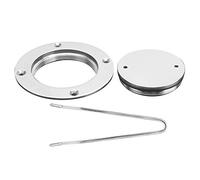 NutriEss Plaque de Couverture de Pont de 3 Pouces avec clé 316 Miroir en Acier Inoxydable Polie Marine Boat Jutemware Accessoire Sturdy Proof Durable pour Les armoires de Pont de Bateau